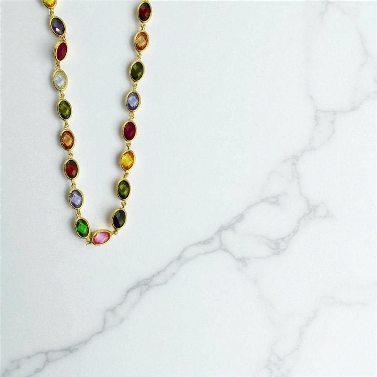 14 Ayar Altın Renkli Kolye  -  0197851