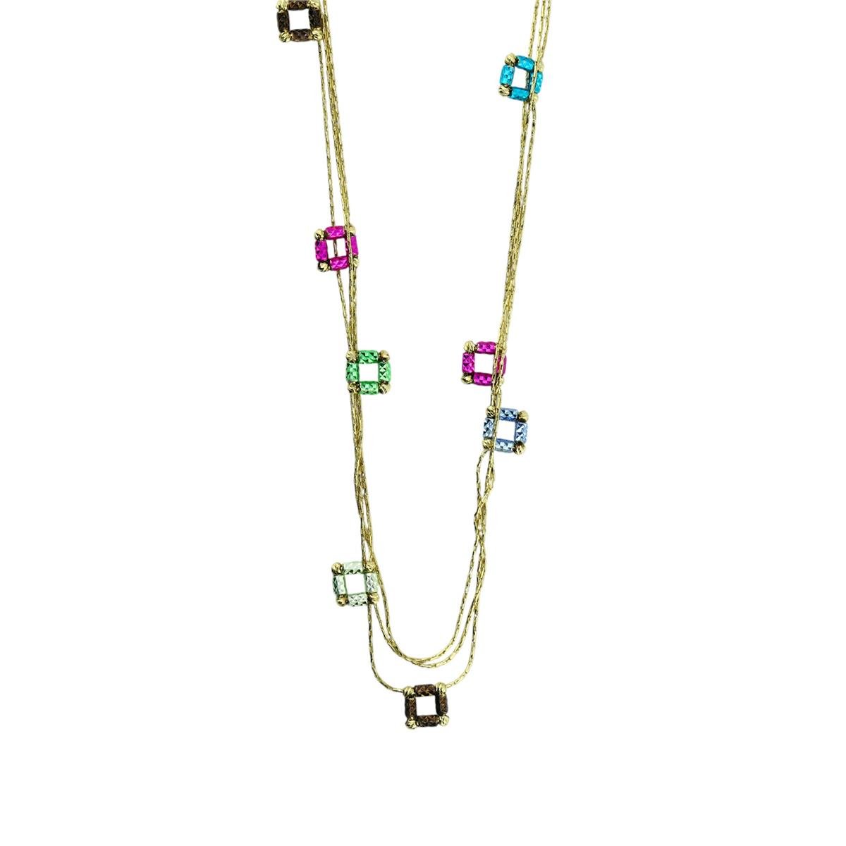 14 Ayar Altın Renkli Kolye  -  0200435