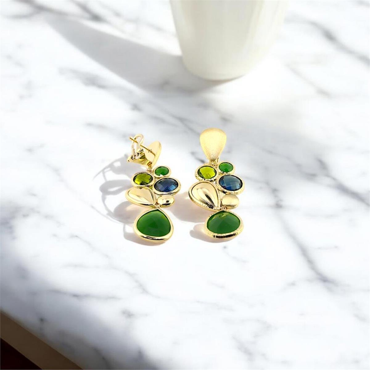 14 Ayar Altın Renkli Küpe  -  0191068