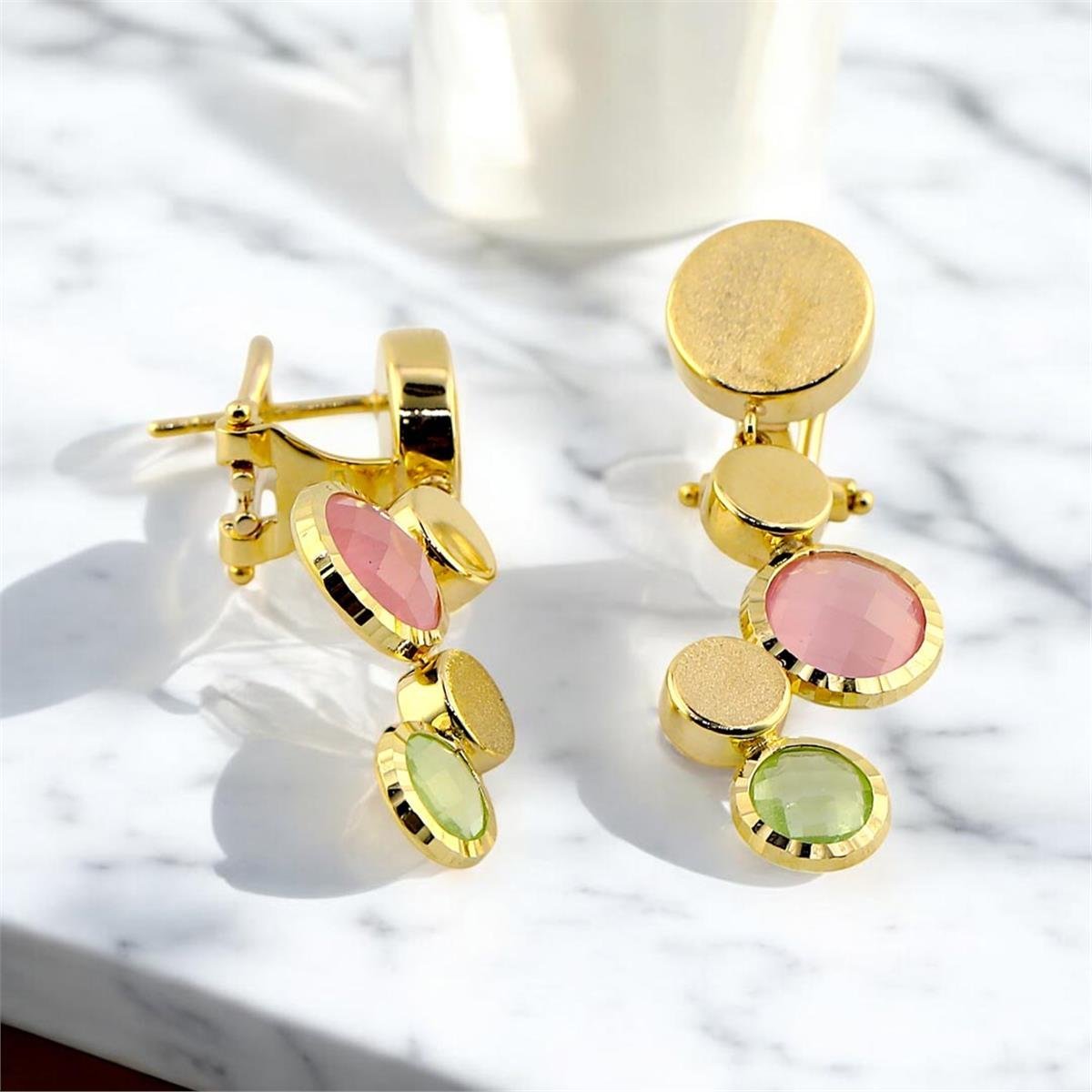 14 Ayar Altın Renkli Küpe  -  0191072