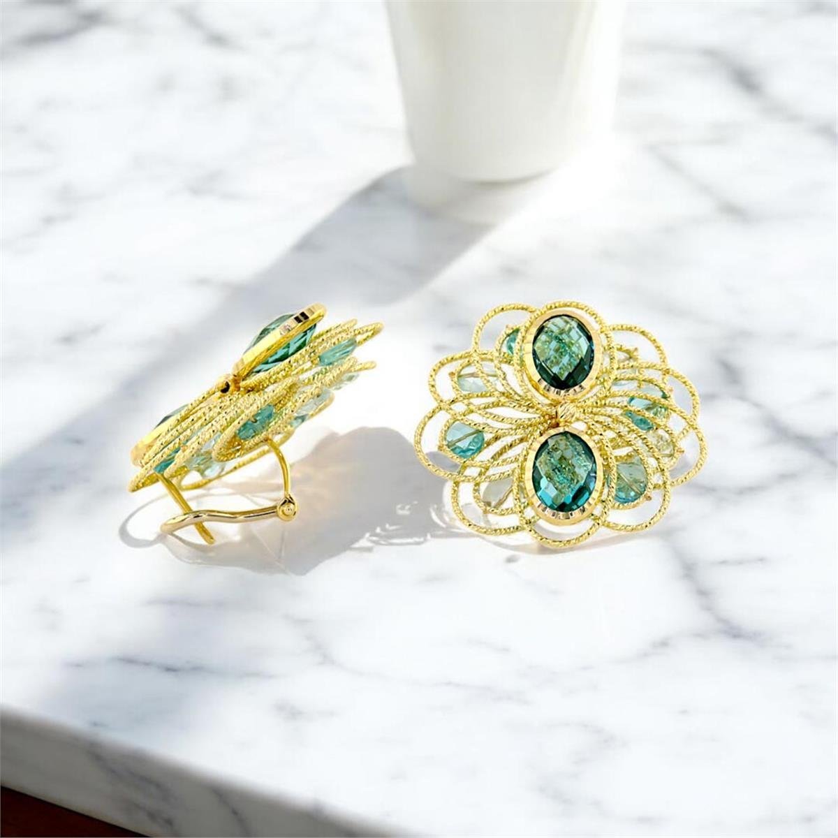 14 Ayar Altın Renkli Küpe  -  0191080