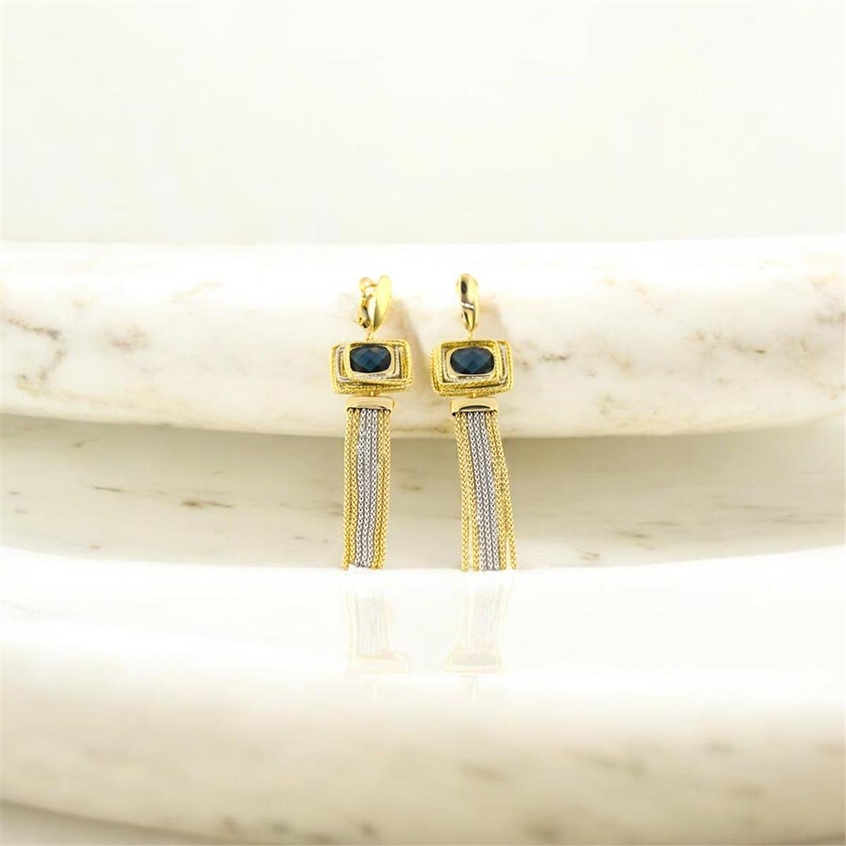 14 Ayar Altın Renkli Küpe  -  0191096