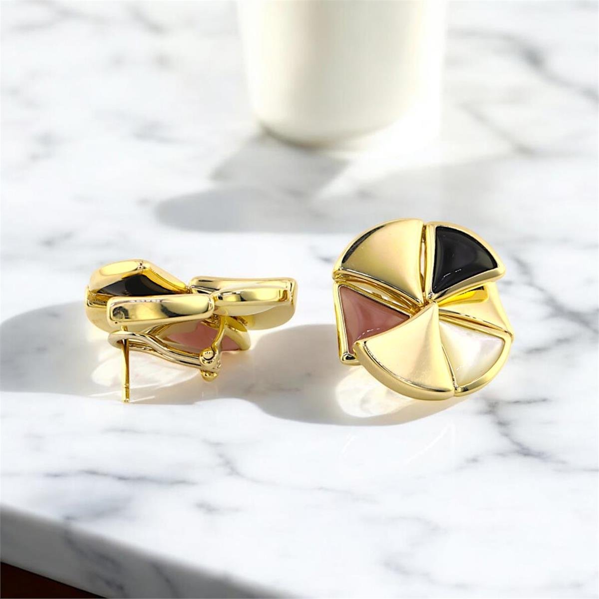 14 Ayar Altın Renkli Küpe  -  0191100