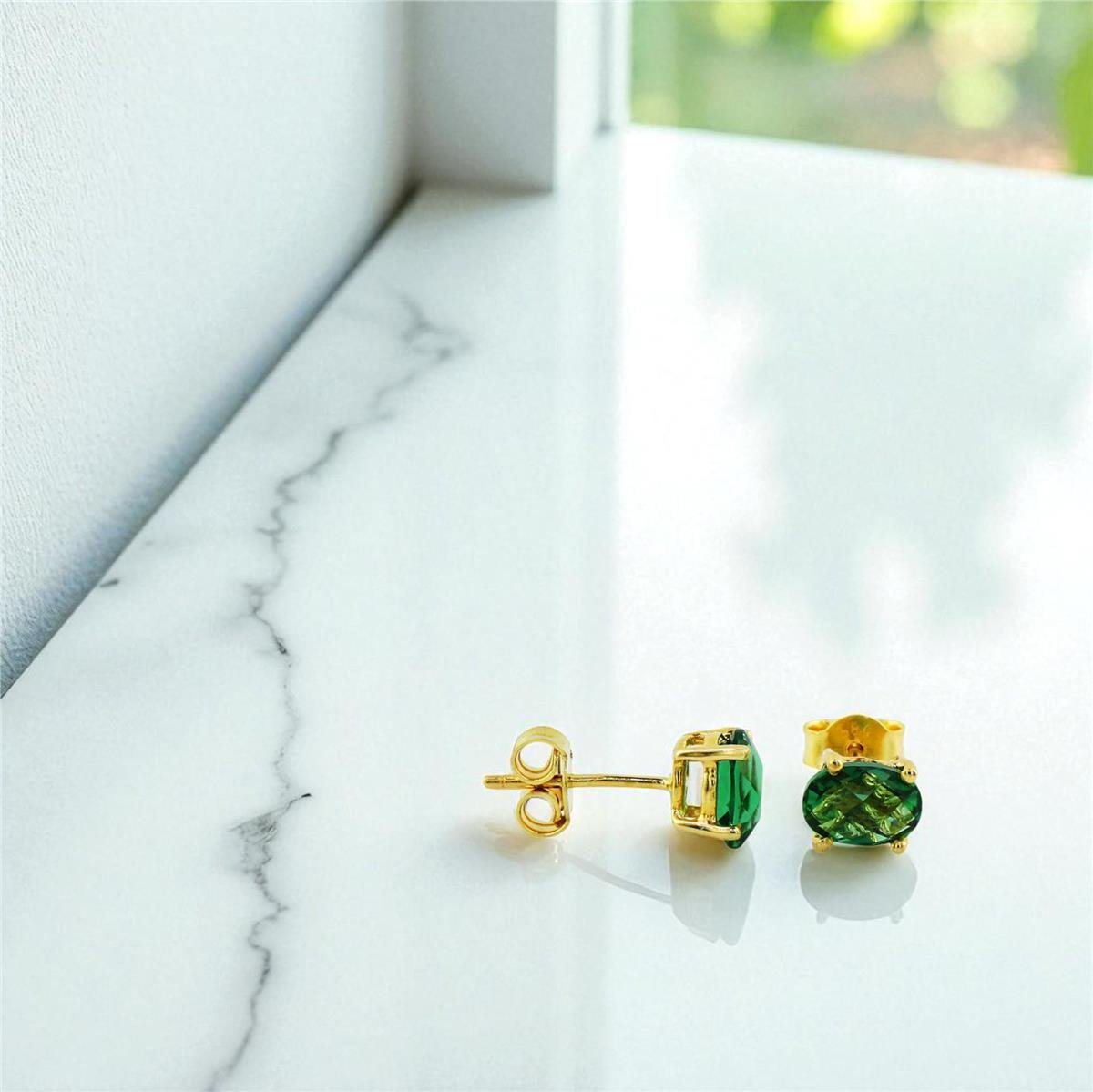 14 Ayar Altın Renkli Küpe  -  0197806