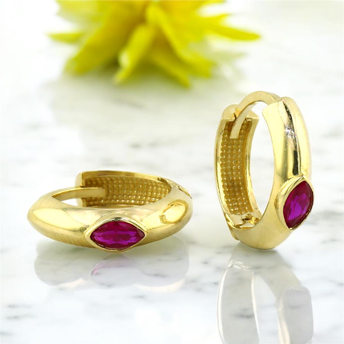 14 Ayar Altın Renkli Küpe  -  0201107