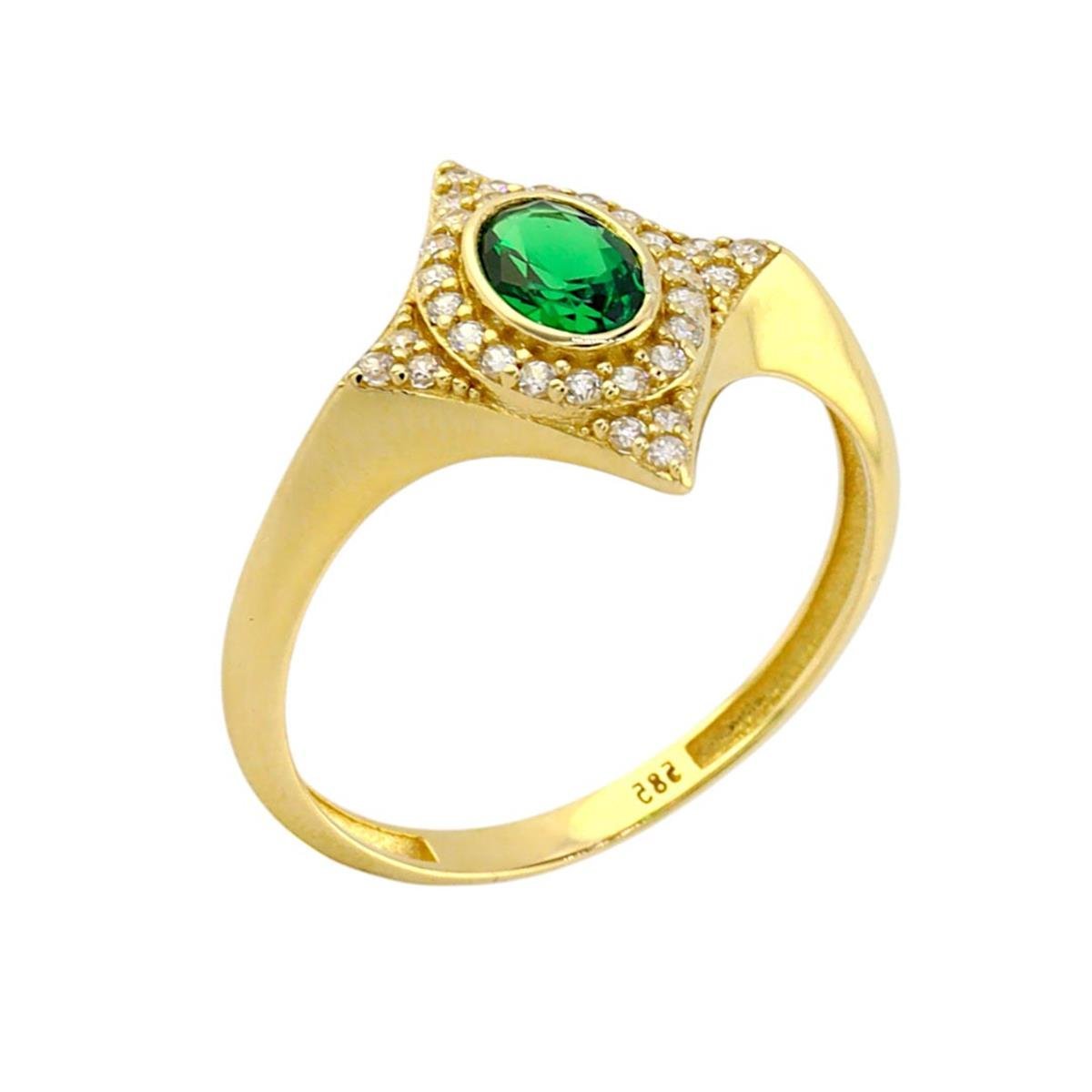 14 Ayar Altın Renkli Yüzük  -  0190624