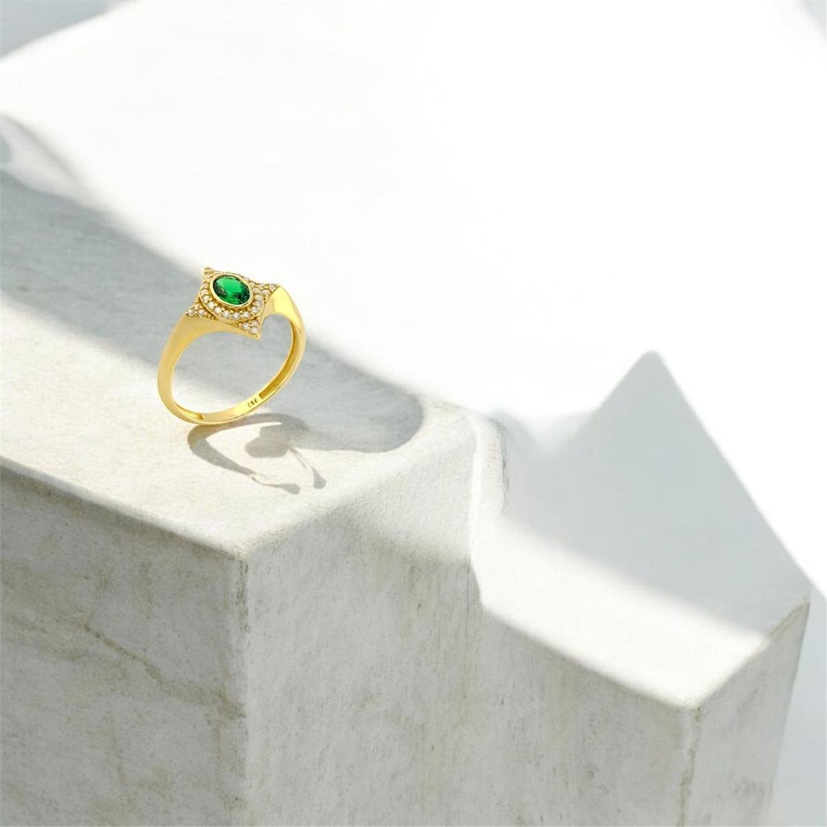 14 Ayar Altın Renkli Yüzük  -  0190624