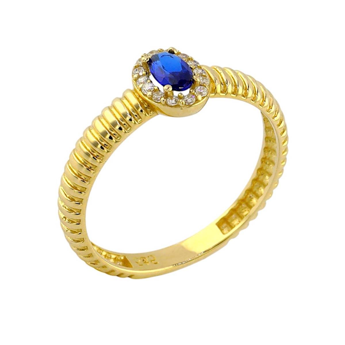 14 Ayar Altın Renkli Yüzük  -  0190626