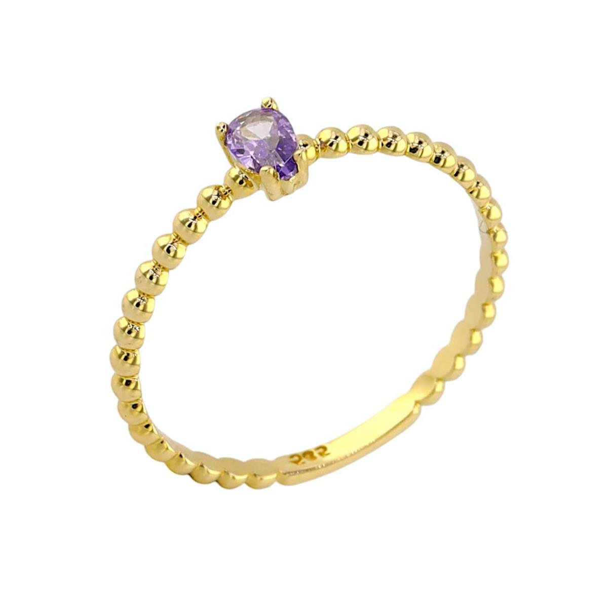 14 Ayar Altın Renkli Yüzük  -  0190627