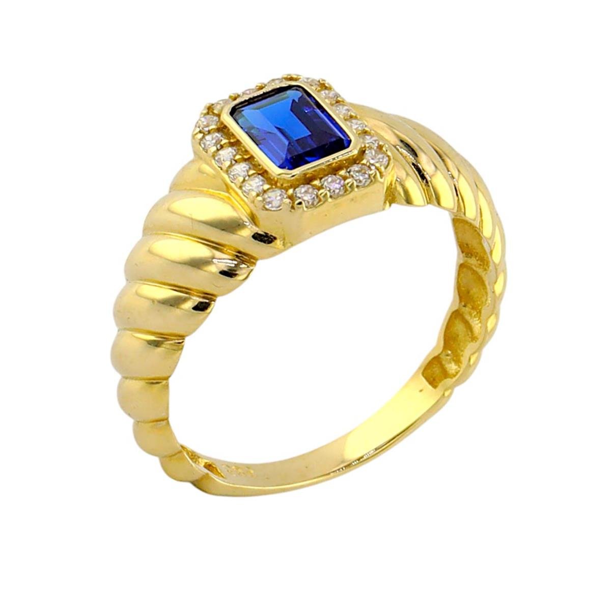 14 Ayar Altın Renkli Yüzük  -  0190628