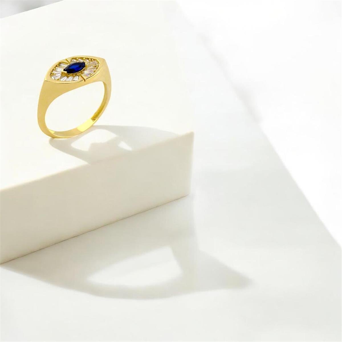 14 Ayar Altın Renkli Yüzük  -  0190633