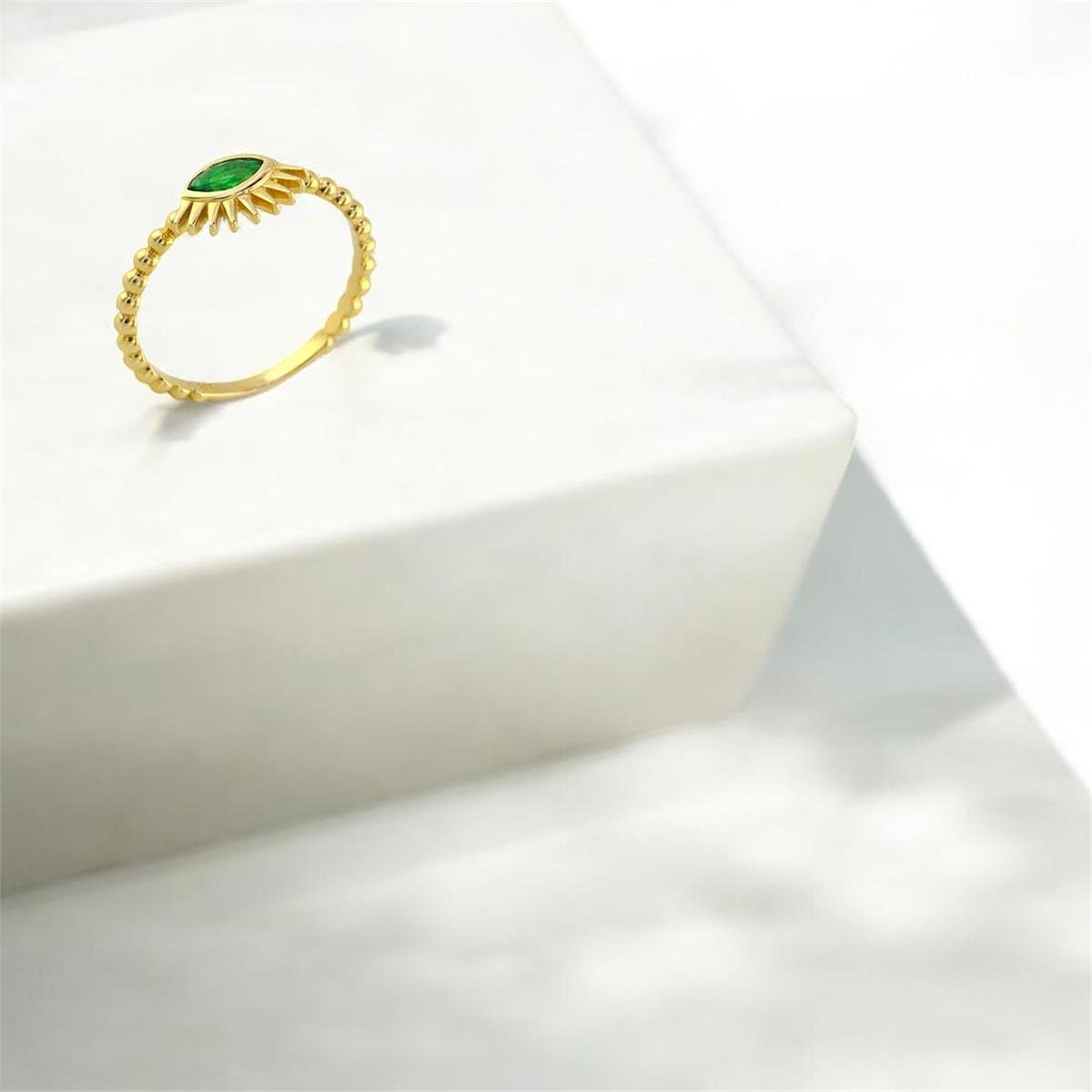 14 Ayar Altın Renkli Yüzük  -  0190637