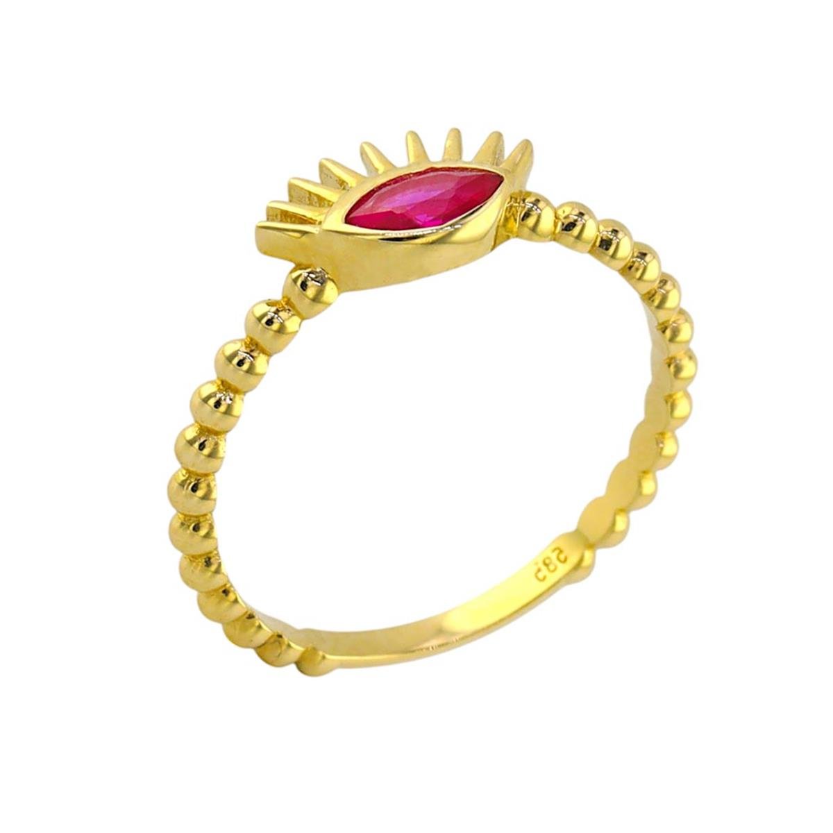 14 Ayar Altın Renkli Yüzük  -  0190644