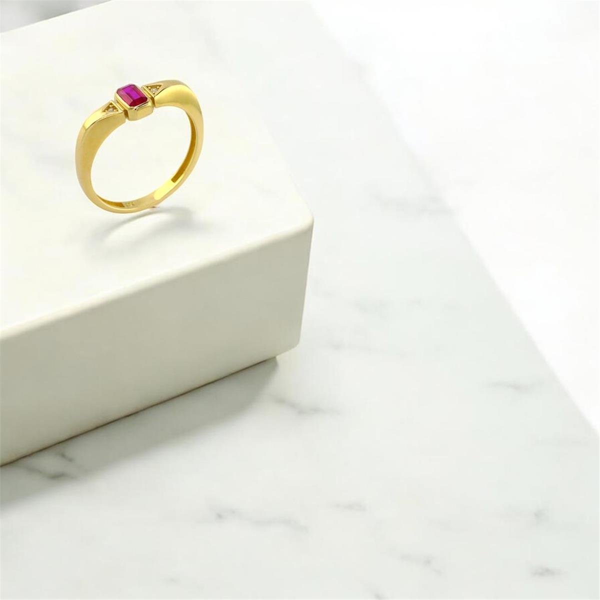 14 Ayar Altın Renkli Yüzük  -  0190649