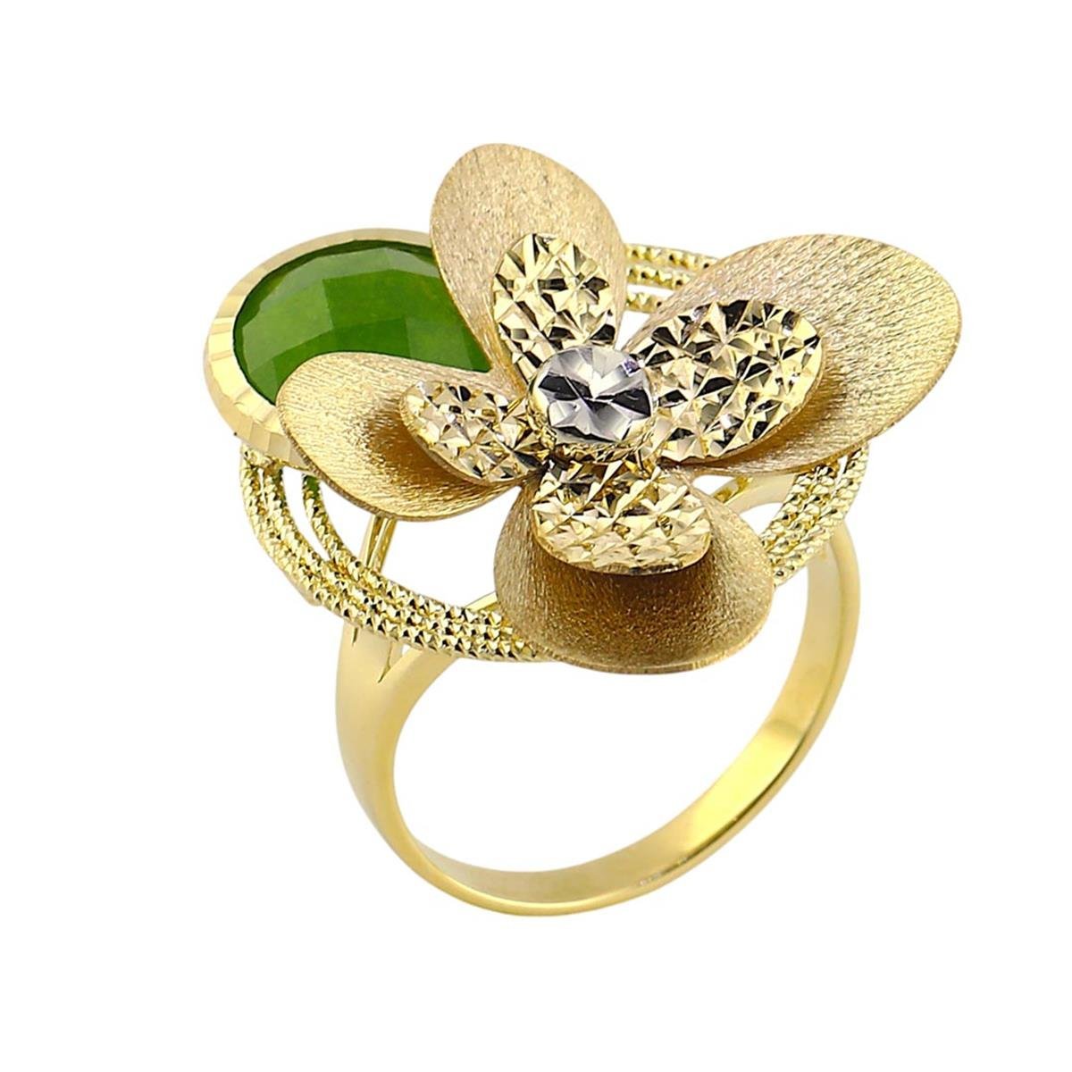 14 Ayar Altın Renkli Yüzük  -  0191082