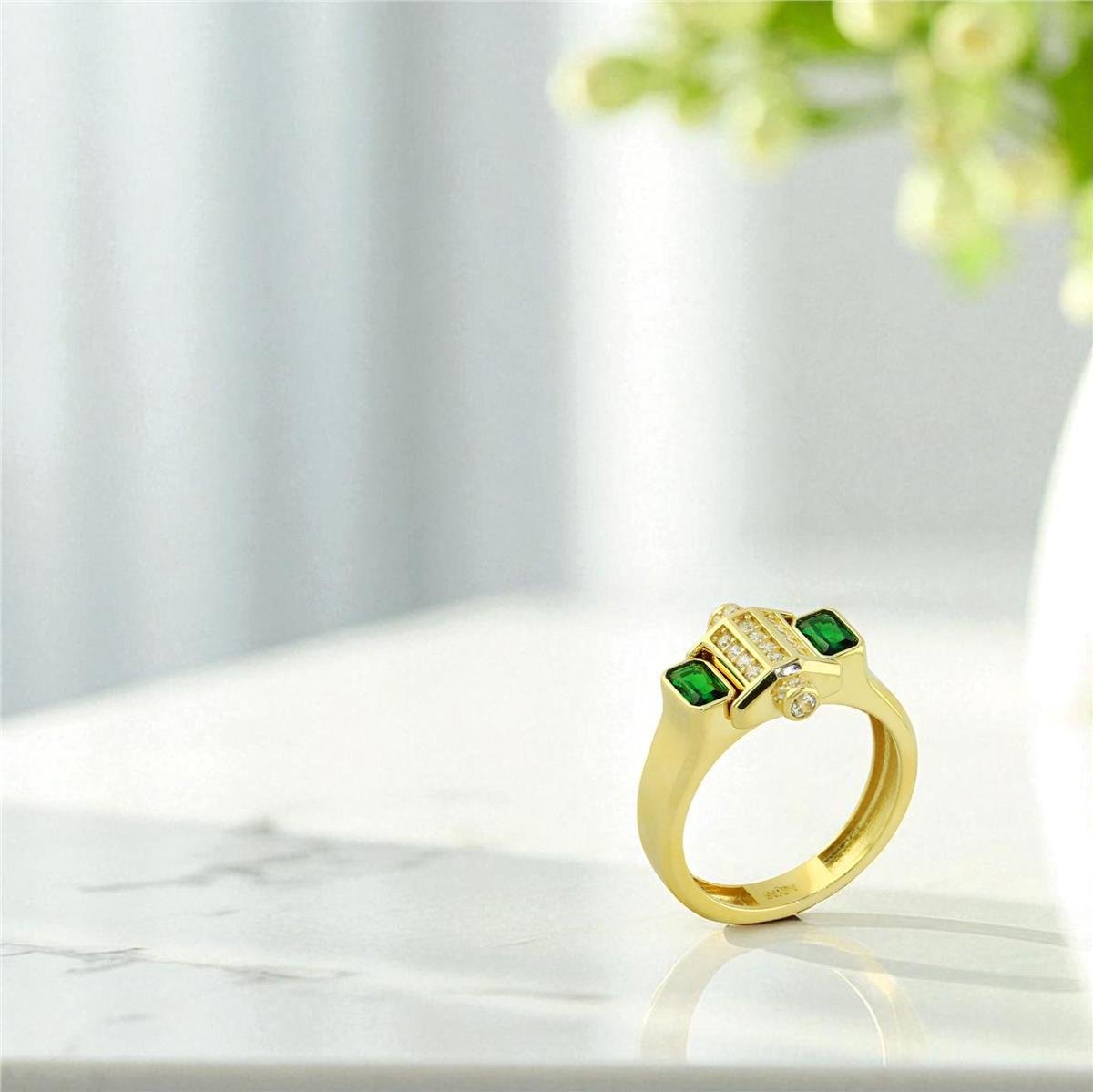 14 Ayar Altın Renkli Yüzük  -  0197909