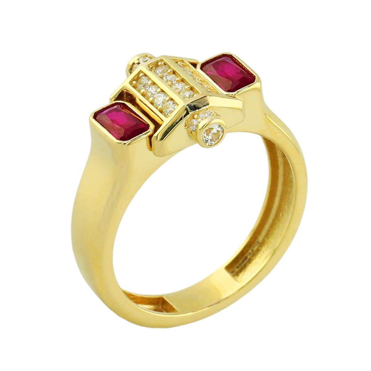 14 Ayar Altın Renkli Yüzük  -  0197910