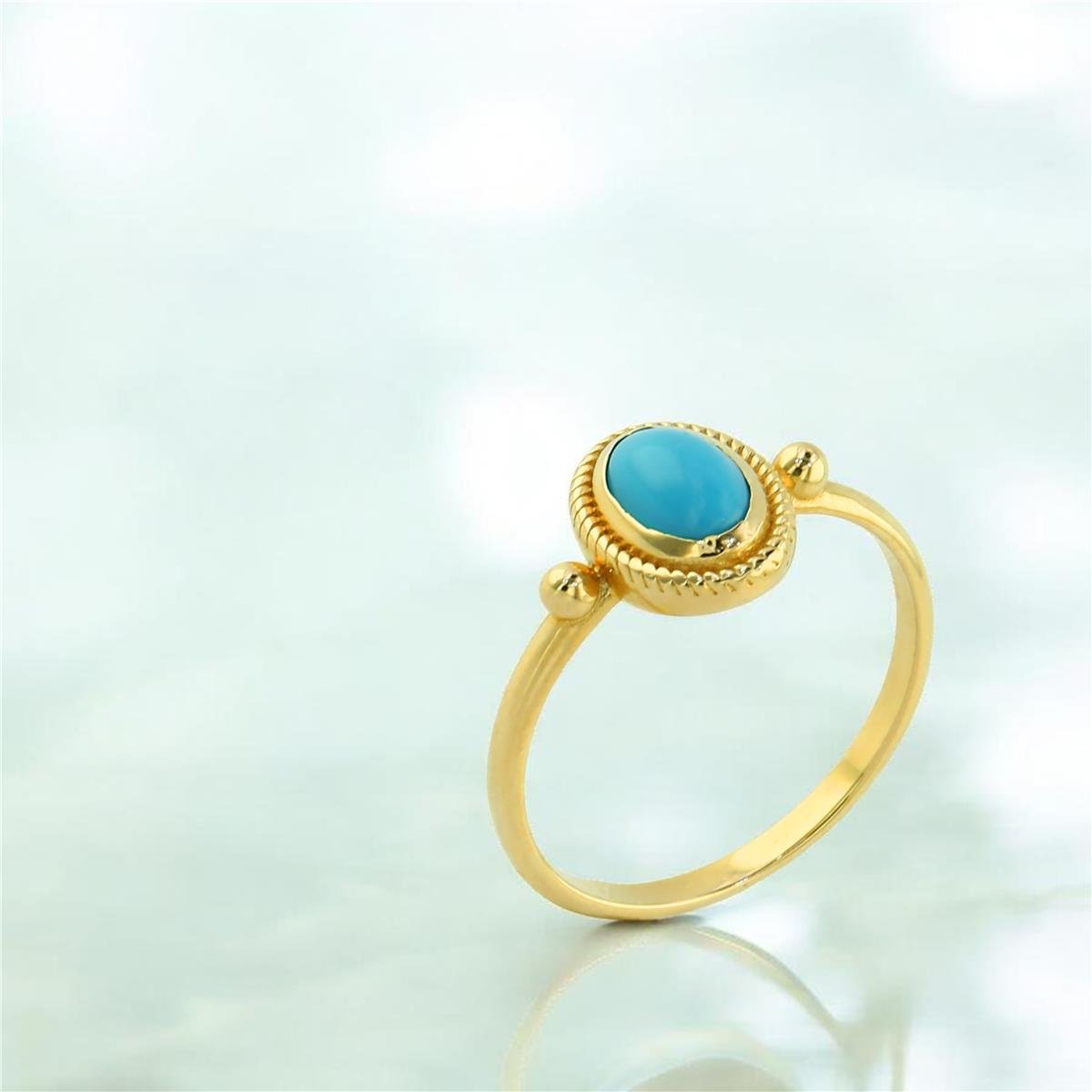 14 Ayar Altın Renkli Yüzük  -  0203997