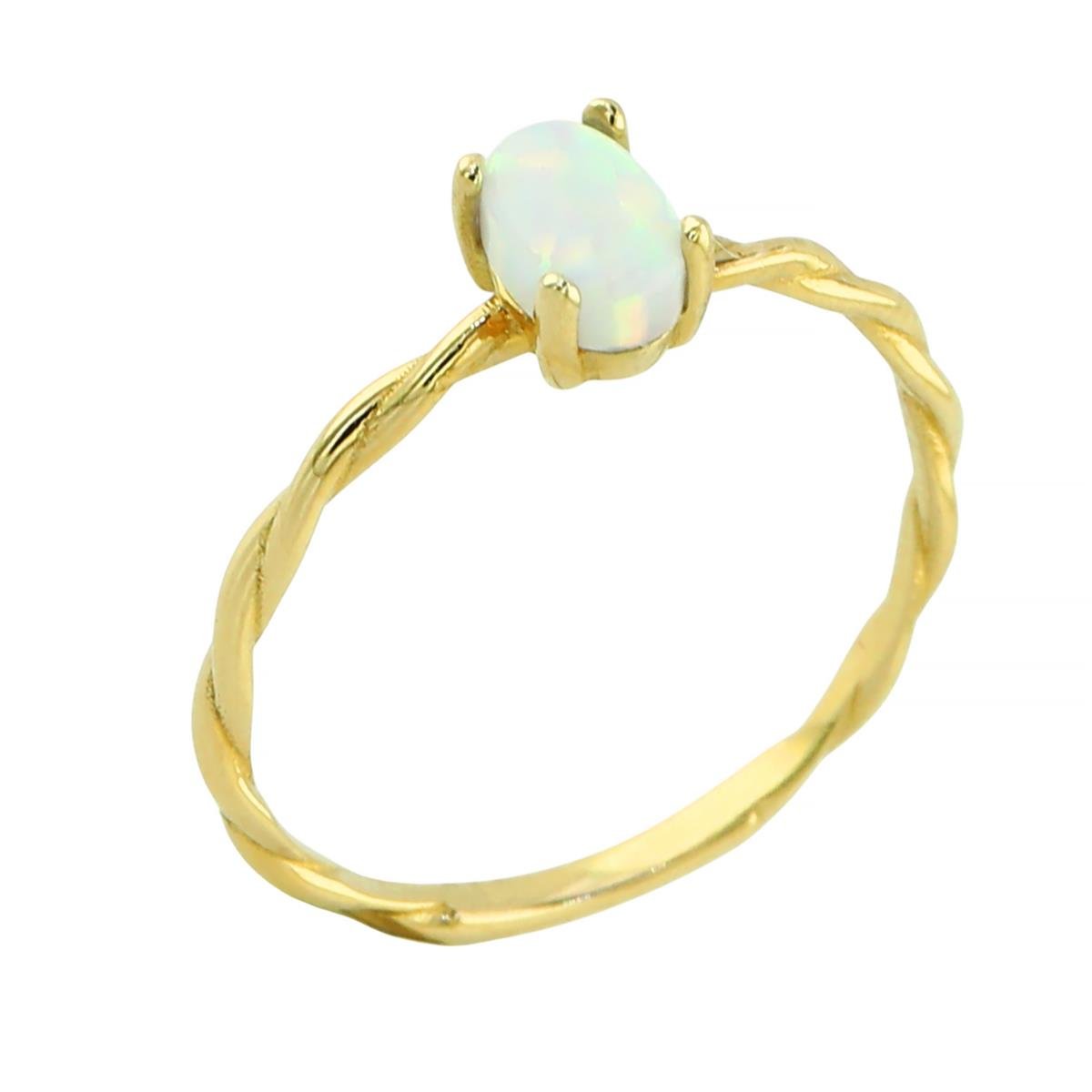 14 Ayar Altın Renkli Yüzük  -  0204001