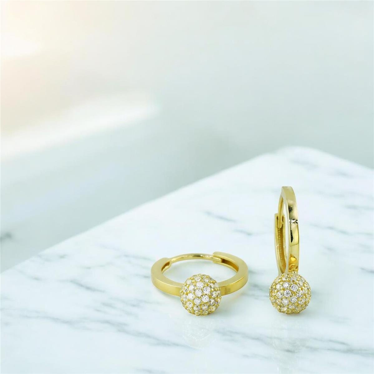 14 Ayar Altın Sallantı Küpe  -  0201464