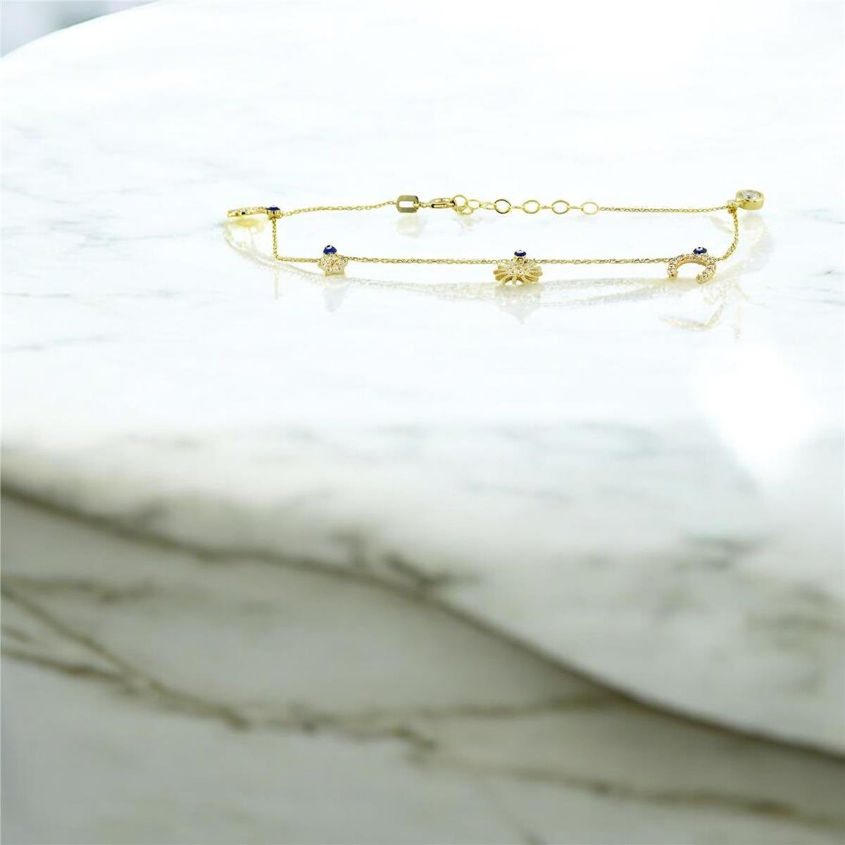 14 Ayar Altın Şans Bileklik  -  0201394