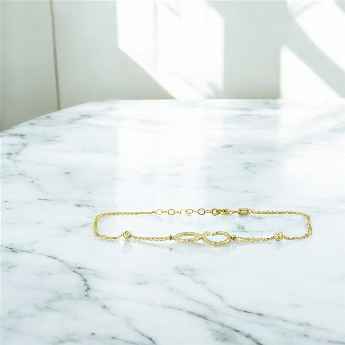 14 Ayar Altın Sonsuz Bileklik  -  0201384