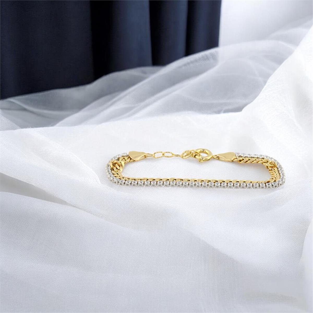 14 Ayar Altın Suyolu Bileklik  -  0187941