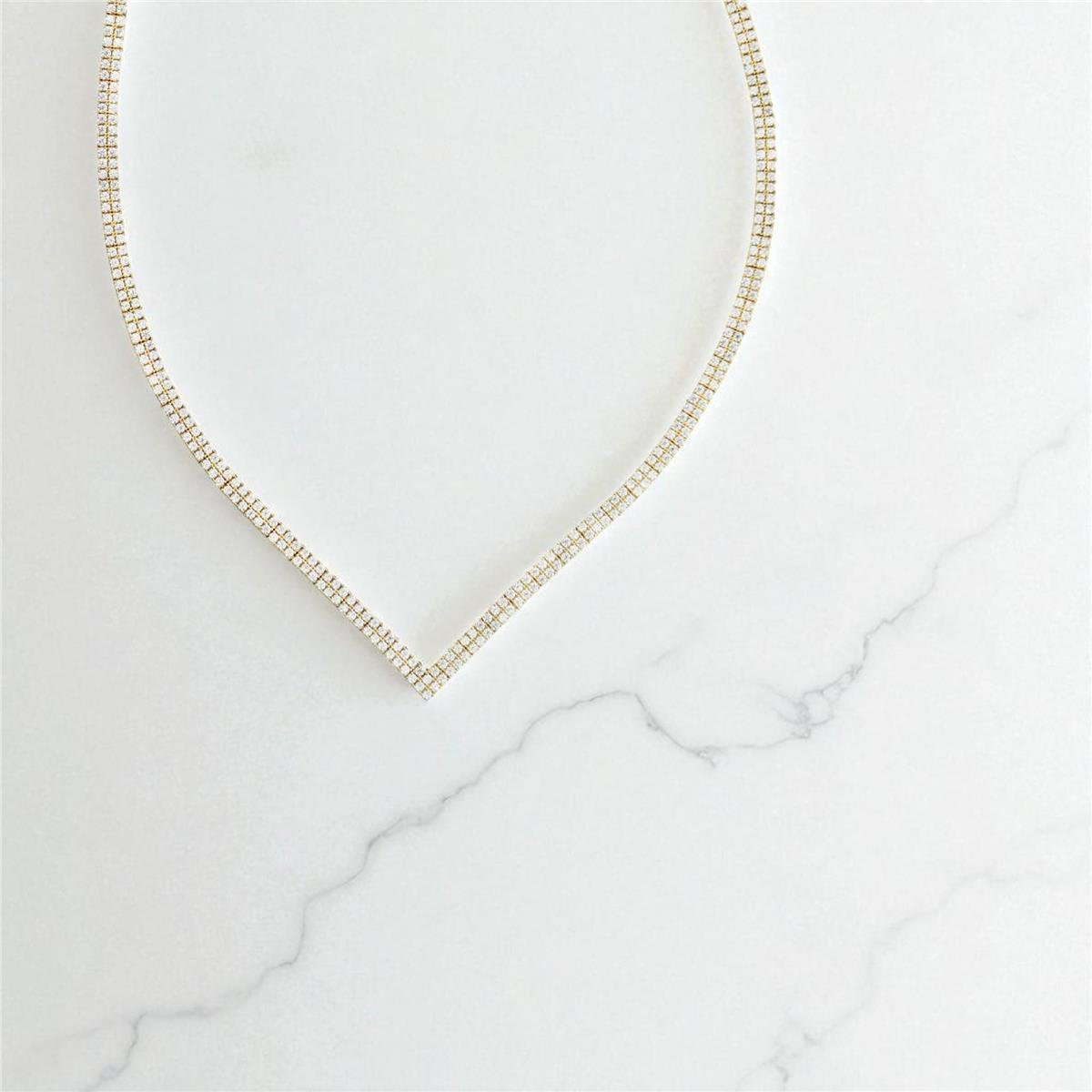 14 Ayar Altın Suyolu Gerdanlık  -  0196367