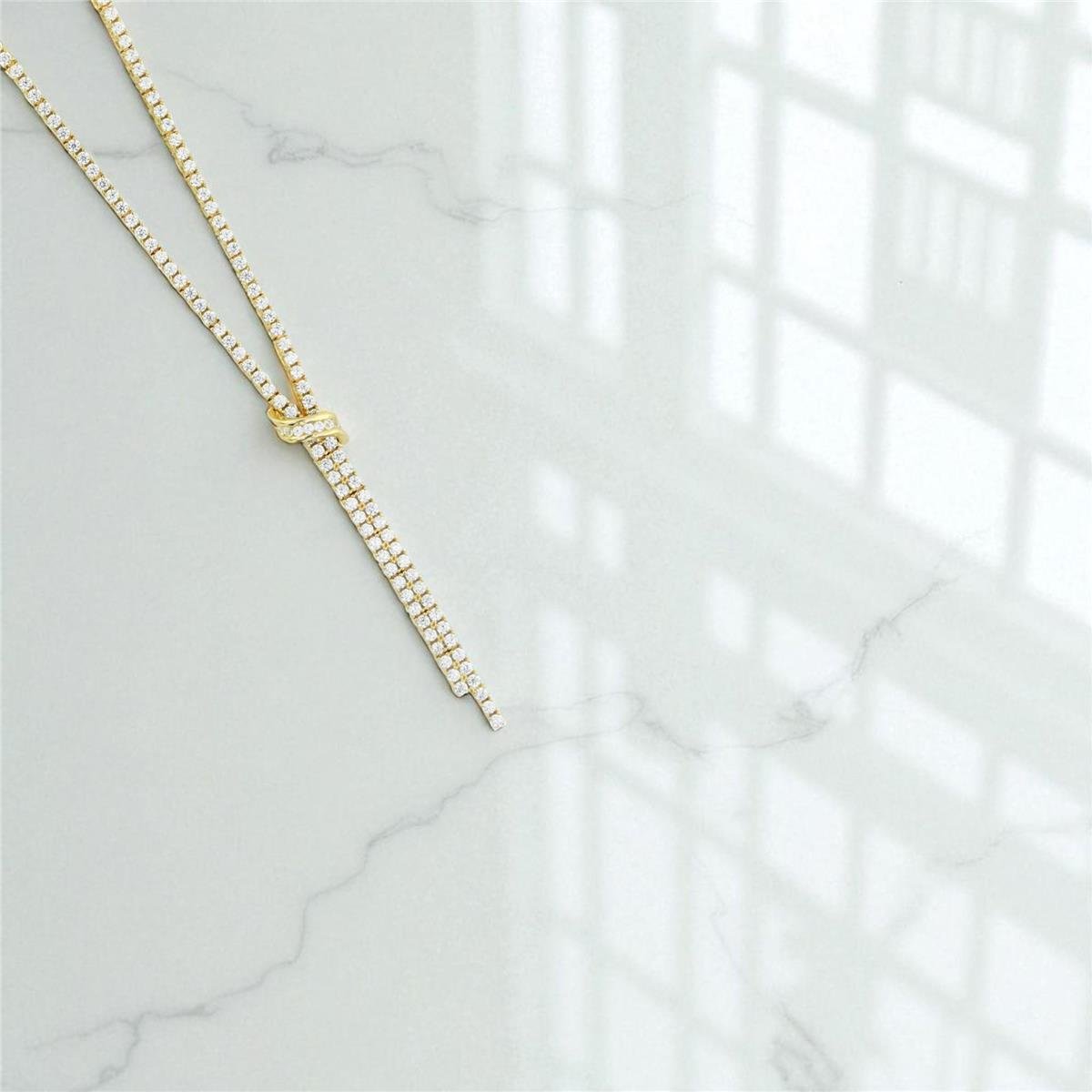 14 Ayar Altın Suyolu Gerdanlık  -  0196382