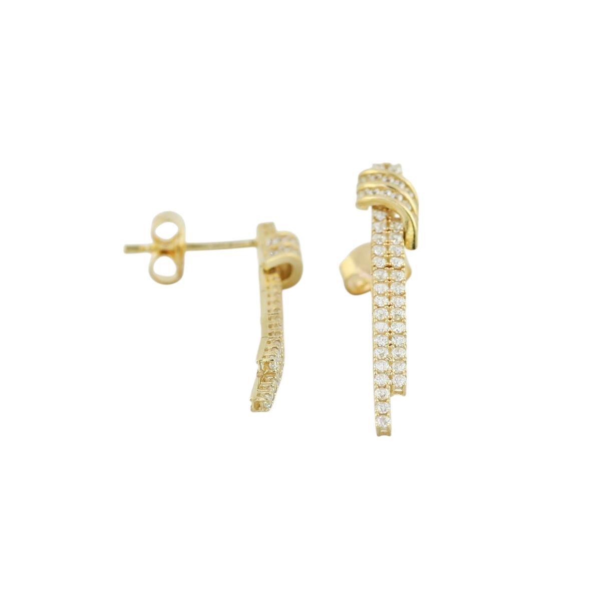 14 Ayar Altın Suyolu Küpe  -  0196372