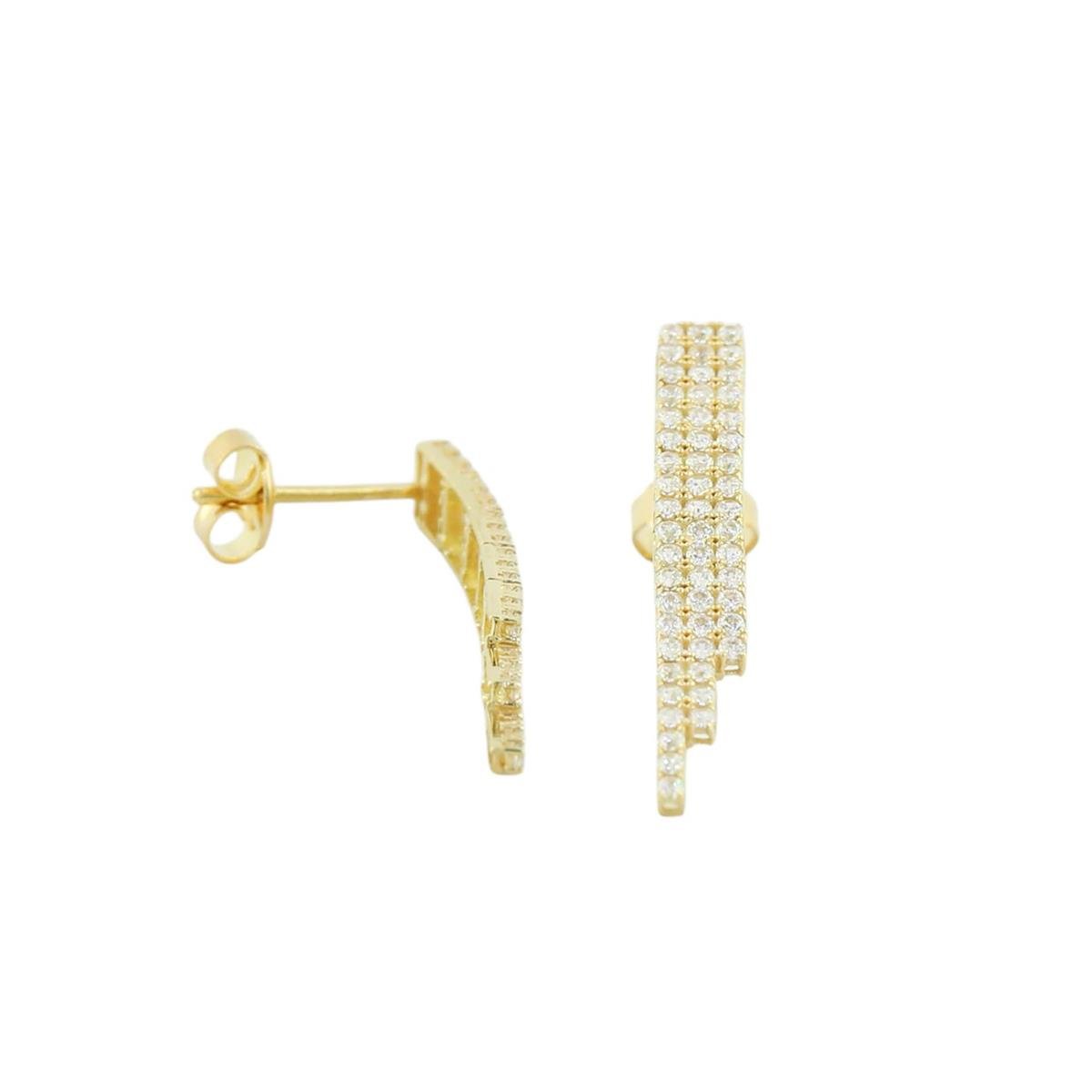 14 Ayar Altın Suyolu Küpe  -  0196378