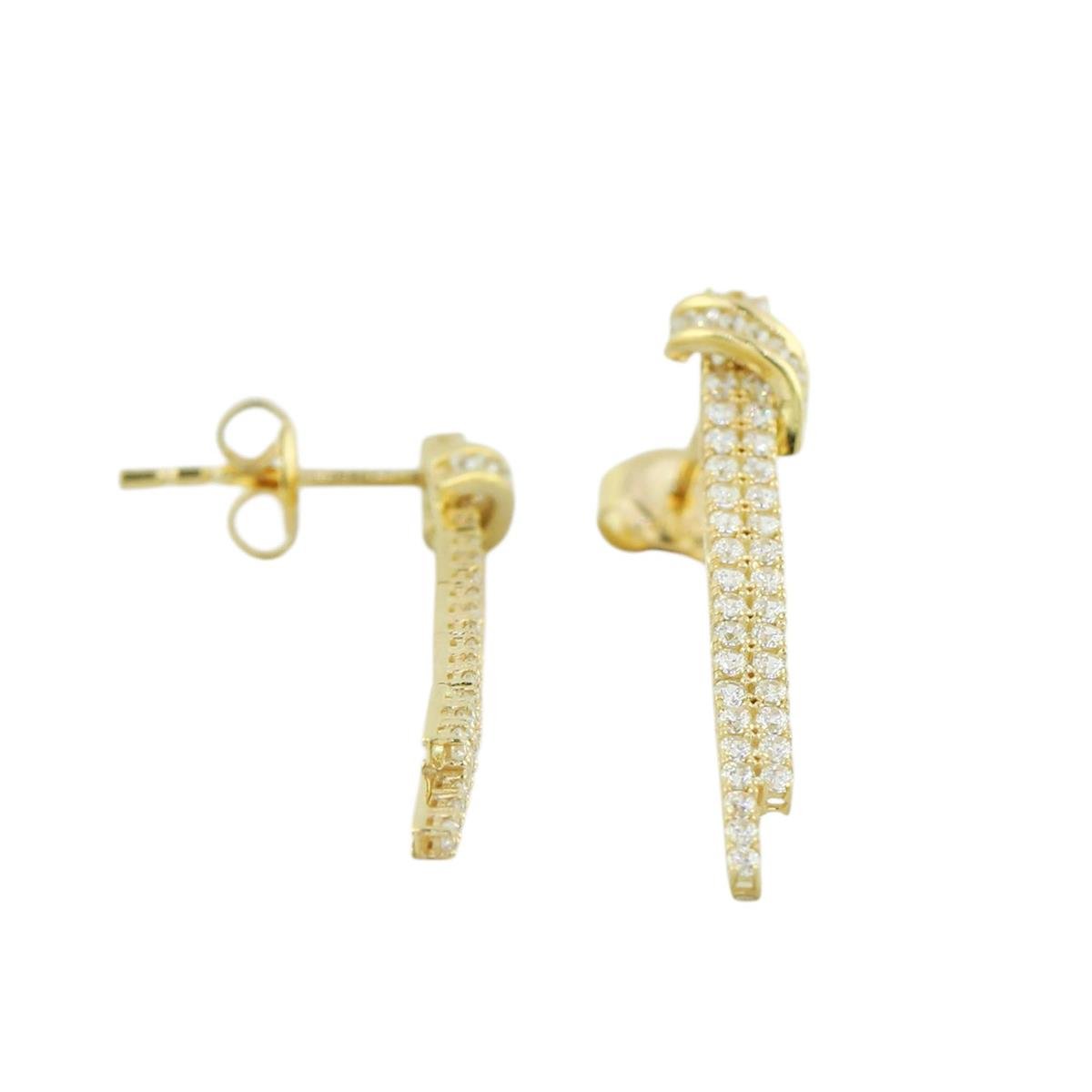 14 Ayar Altın Suyolu Küpe  -  0196384