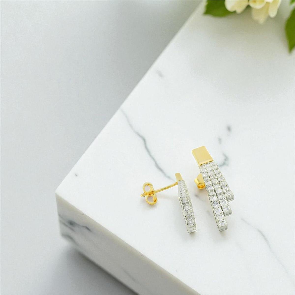 14 Ayar Altın Suyolu Küpe  -  0198748