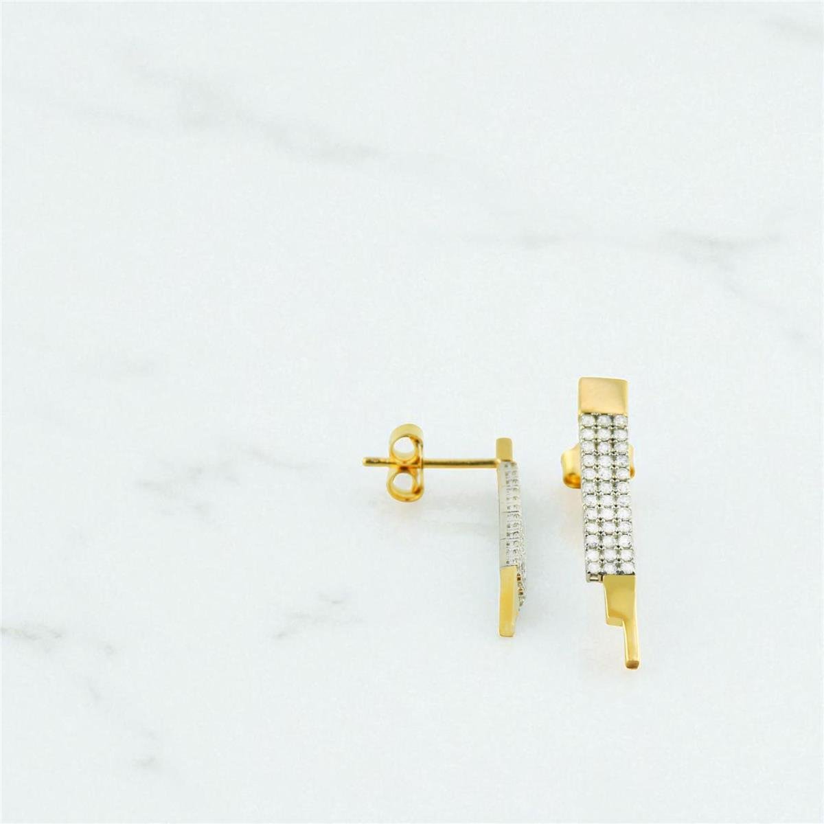 14 Ayar Altın Suyolu Küpe  -  0198751