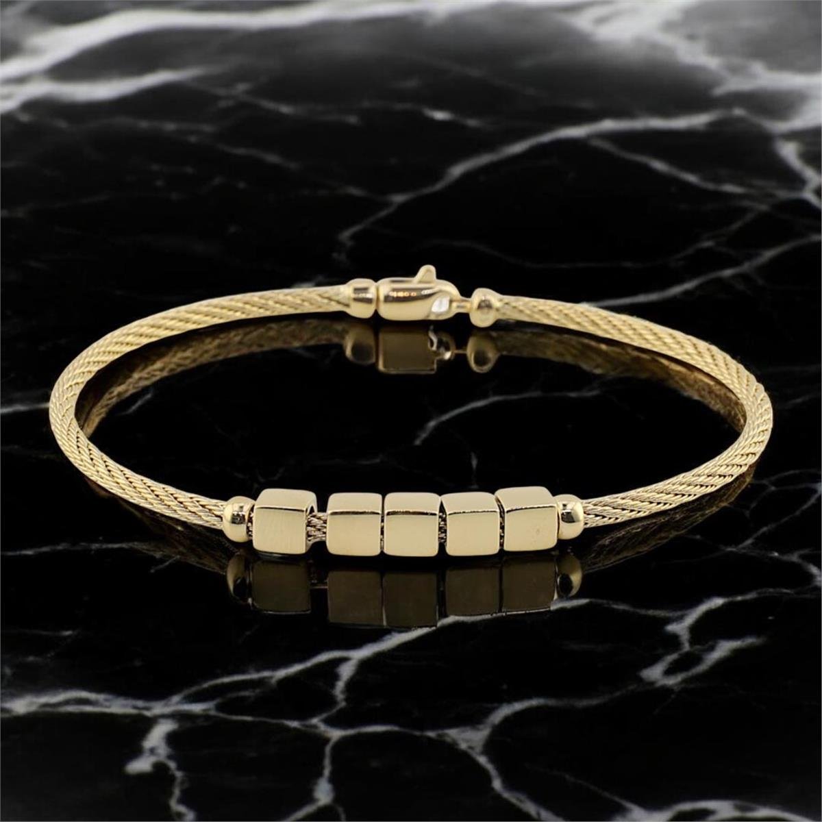 14 Ayar Altın Tasarım Bileklik  -  0179218