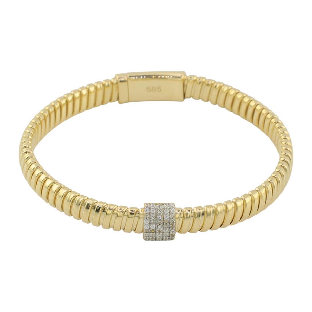 14 Ayar Altın Tasarım Bileklik  -  0179258