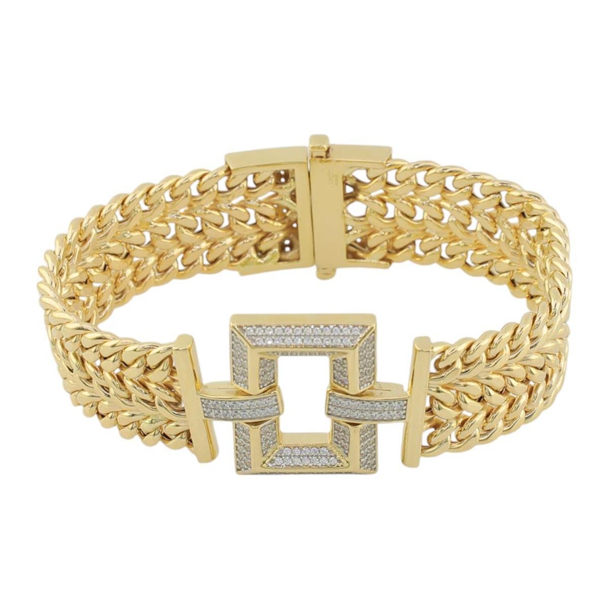 14 Ayar Altın Tasarım Bileklik  -  0179263