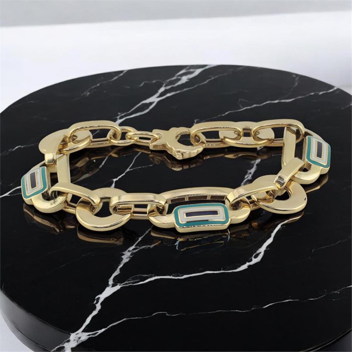 14 Ayar Altın Tasarım Bileklik  -  0179268