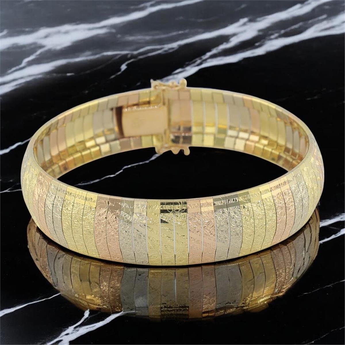 14 Ayar Altın Tasarım Bileklik  -  0179286