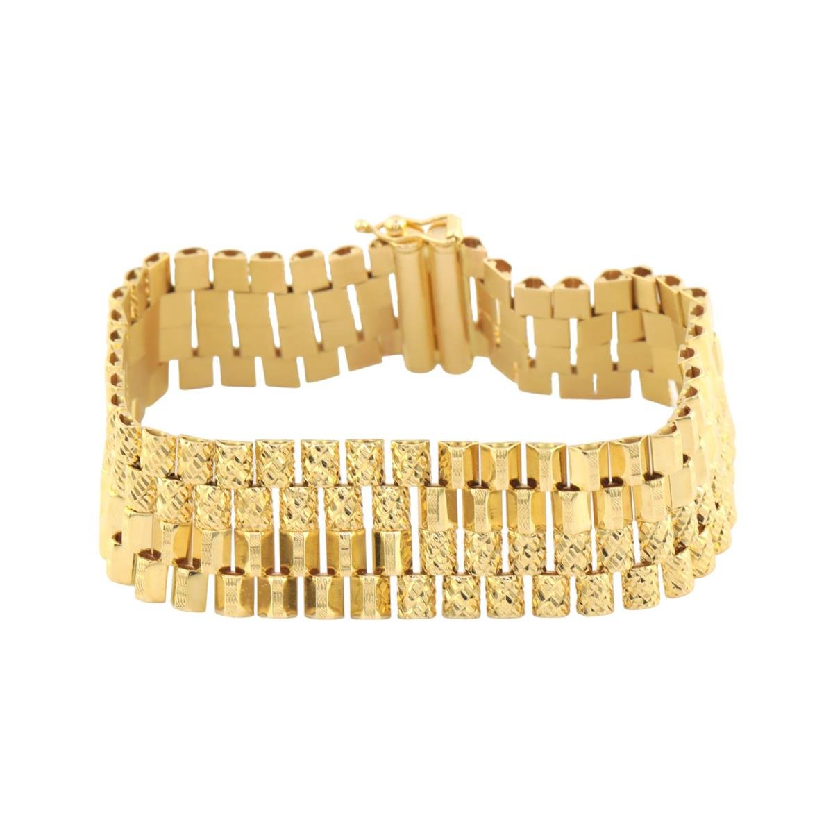 14 Ayar Altın Tasarım Bileklik  -  0180028