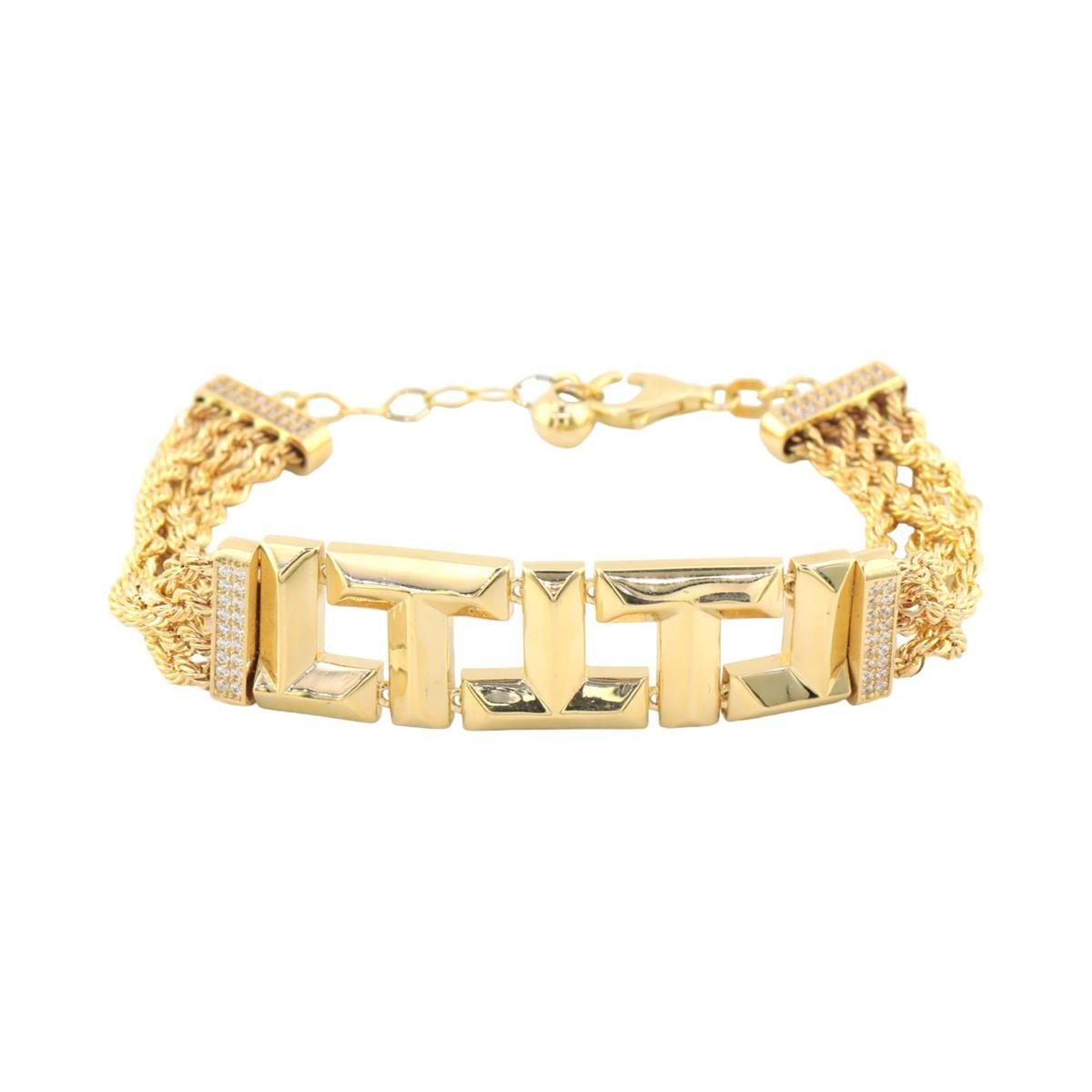 14 Ayar Altın Tasarım Bileklik  -  0180029