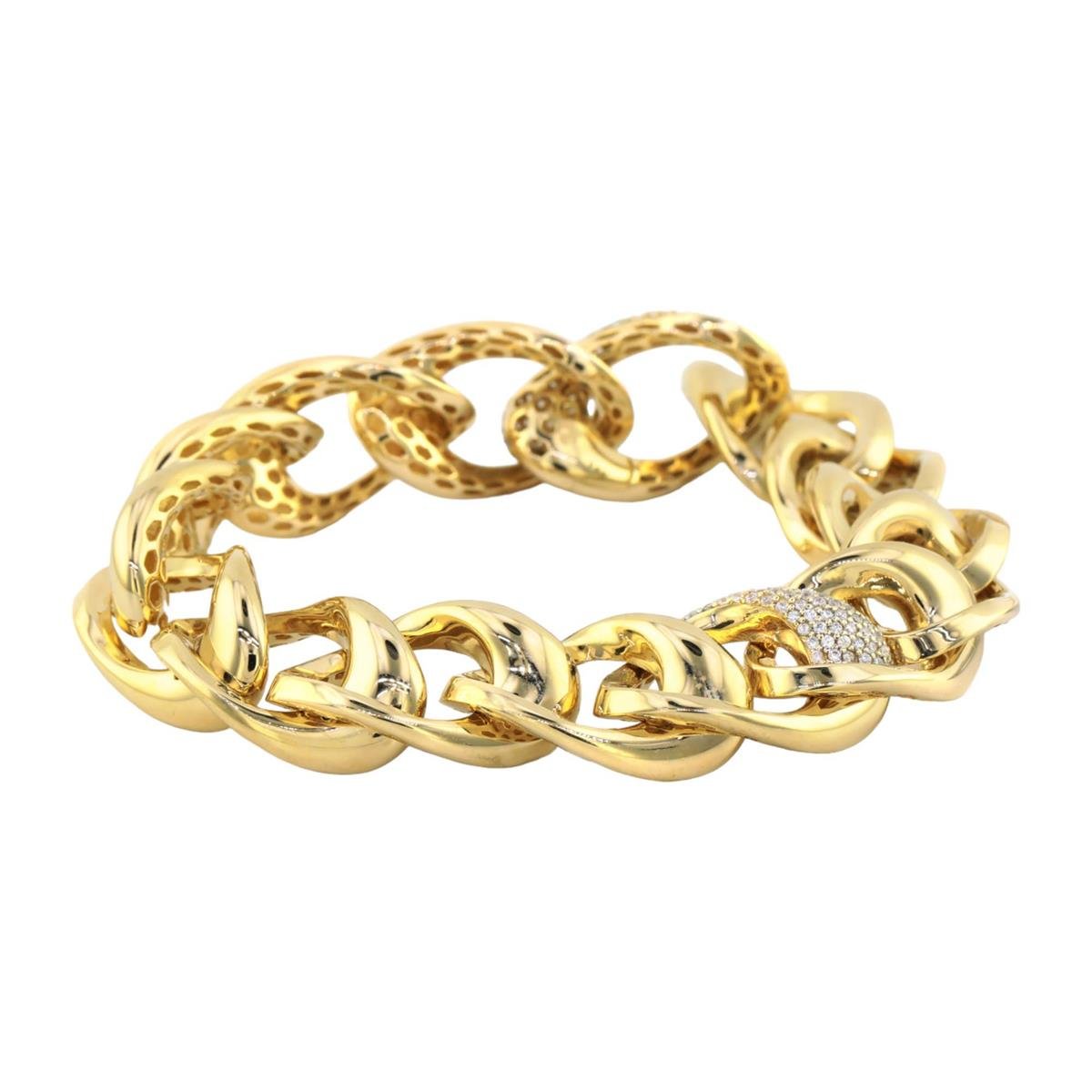 14 Ayar Altın Tasarım Bileklik  -  0180648