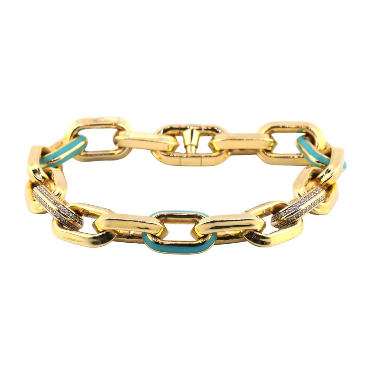 14 Ayar Altın Tasarım Bileklik  -  0180649