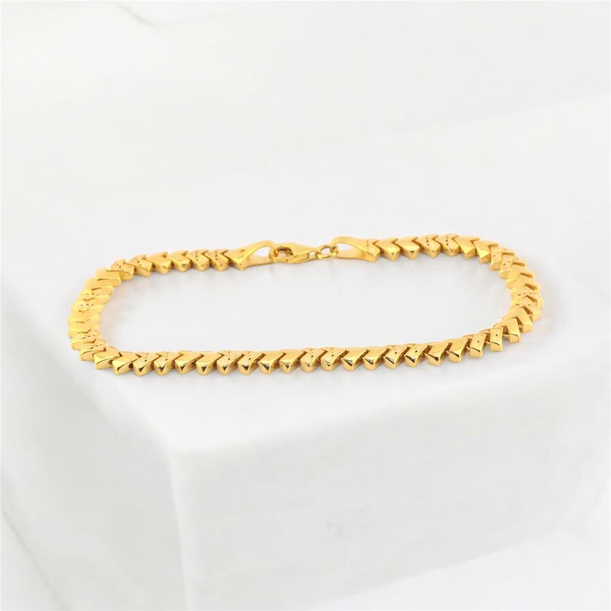 14 Ayar Altın Tasarım Bileklik  -  0180872