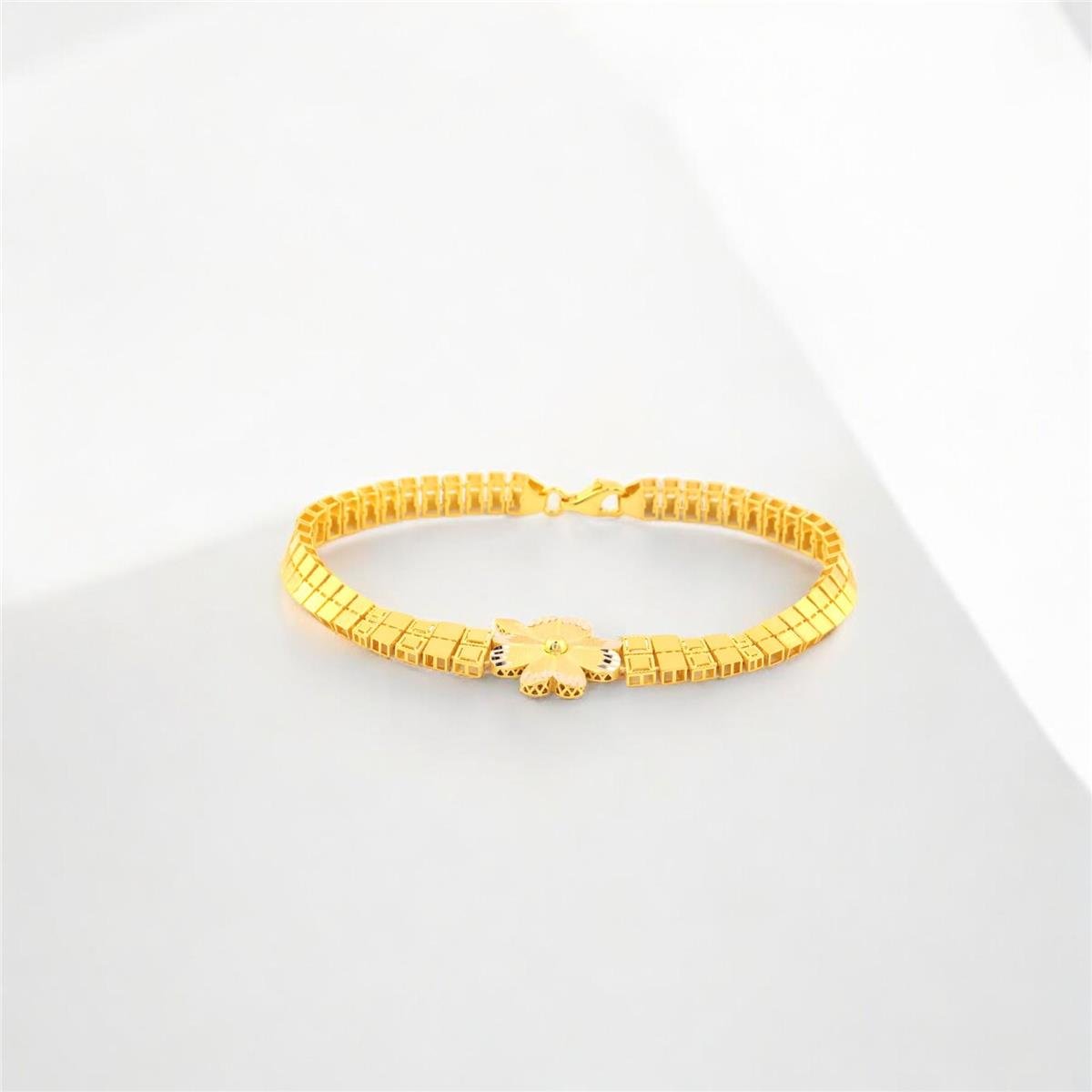 14 Ayar Altın Tasarım Bileklik  -  0180901