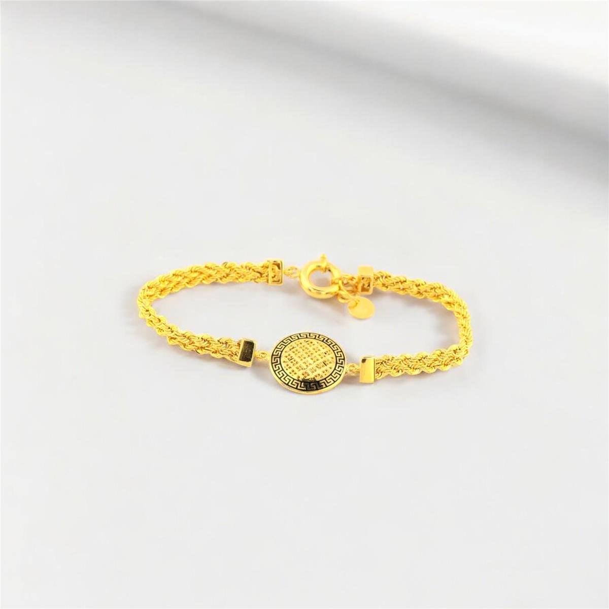 14 Ayar Altın Tasarım Bileklik  -  0180906