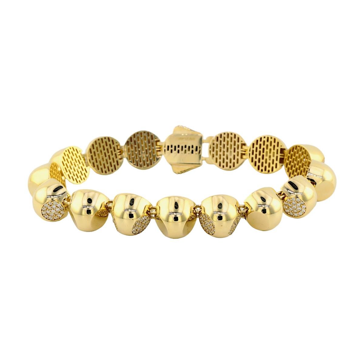 14 Ayar Altın Tasarım Bileklik  -  0181326