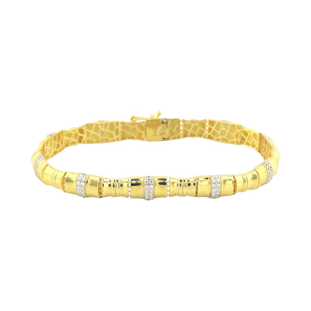 14 Ayar Altın Tasarım Bileklik  -  0183967