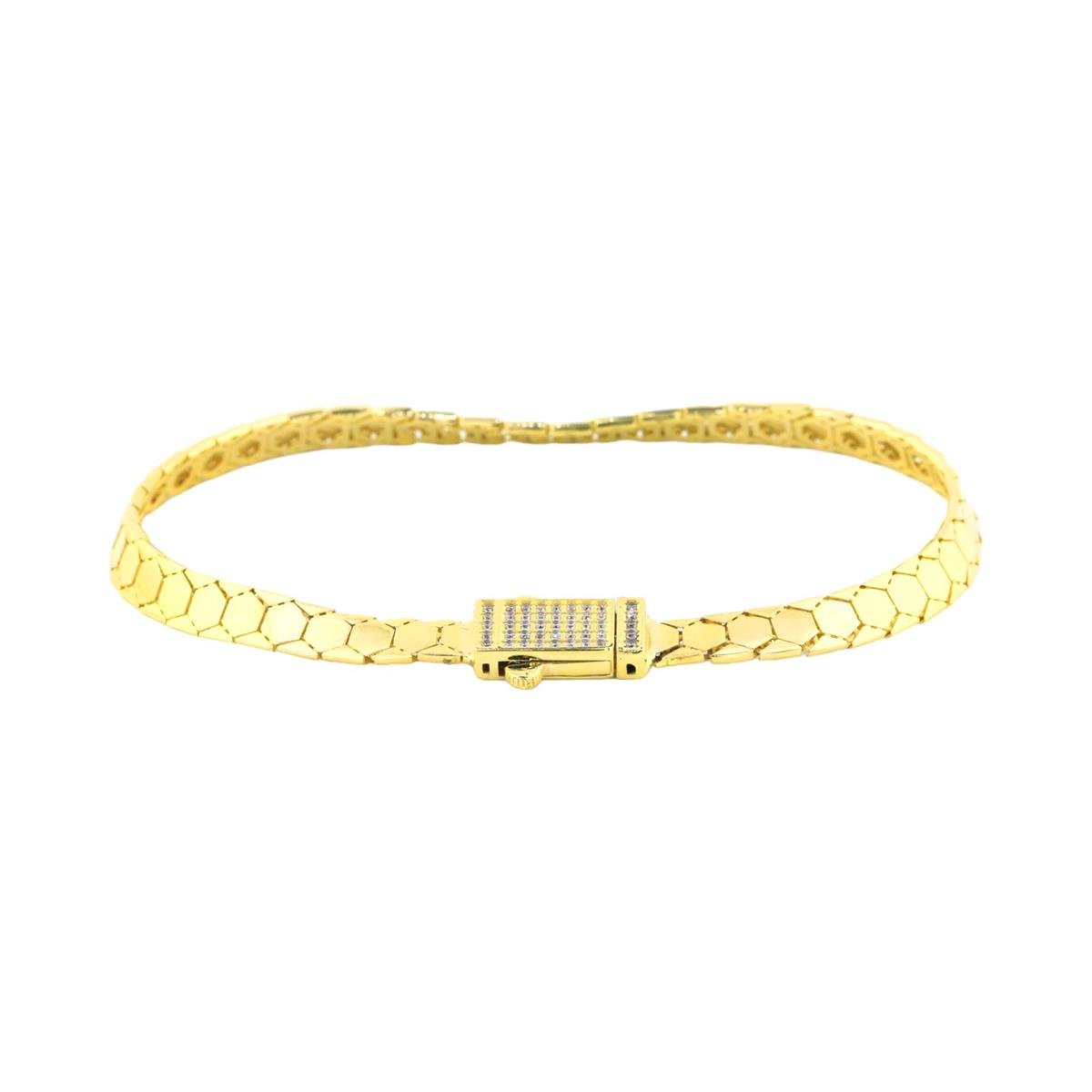 14 Ayar Altın Tasarım Bileklik  -  0184016