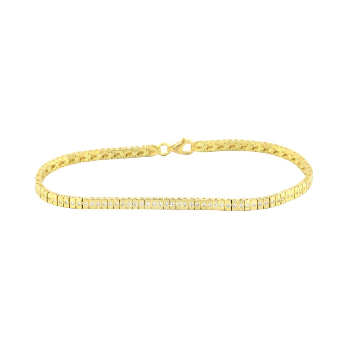 14 Ayar Altın Tasarım Bileklik  -  0184037